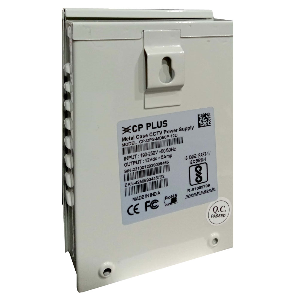 CP Plus CCTV Power Supply 5A 12V MD50
