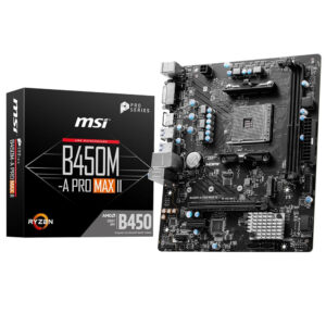 MSI Motherboard B450M A Pro Max II AM4 Socket