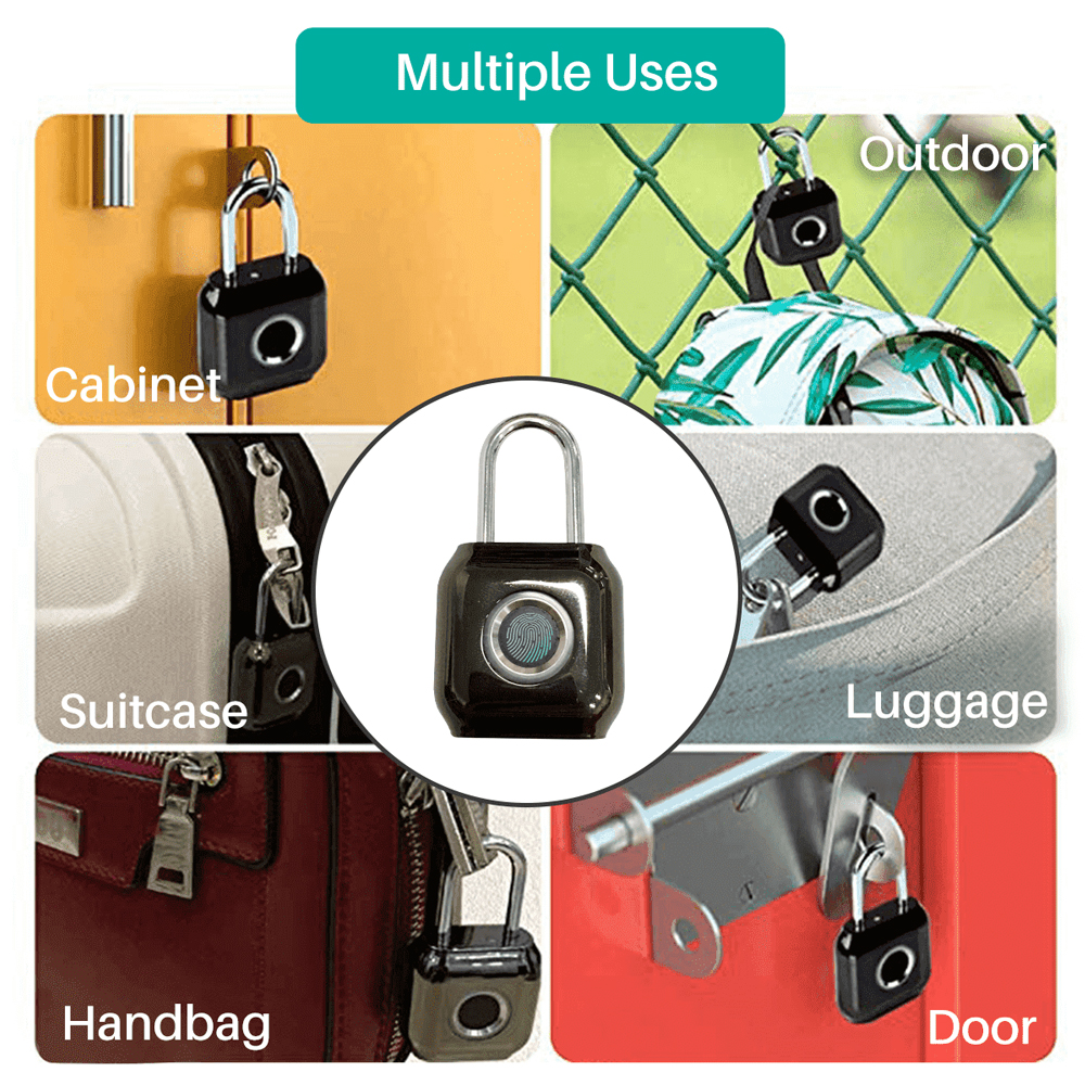 Portronics Digital Finger Lock Padlock Biolock –