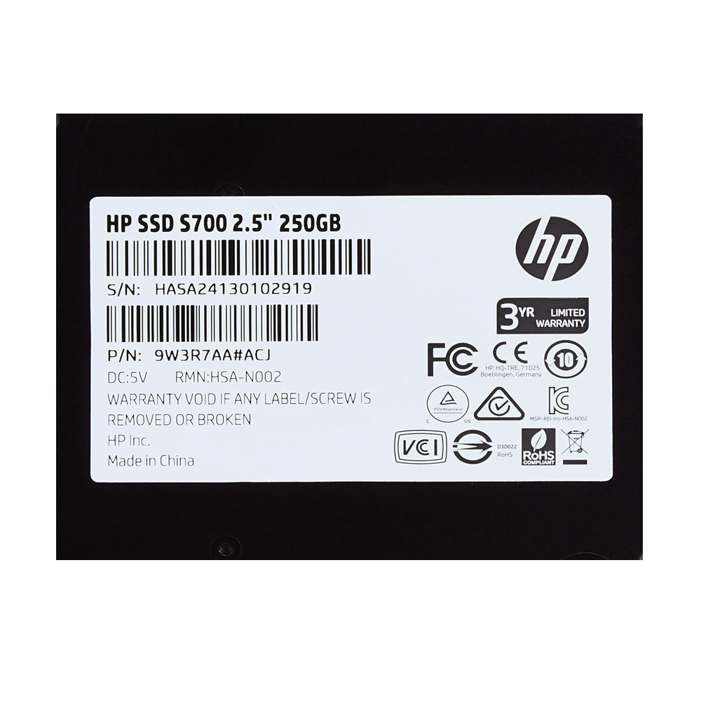 HP Sata SSD 250GB S700