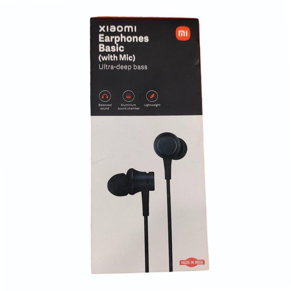Mi Wired Earphone Basic Ultra Deep Bass Black Aux