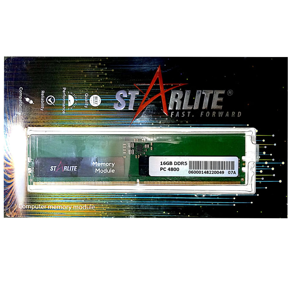 Starlite Gb Ddr4 Ram Starlite Desktop Ram 16GB DDR5 PC 4800