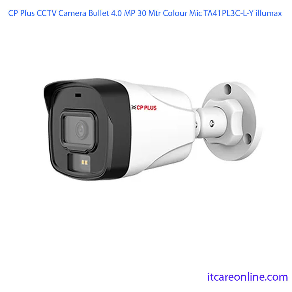 CP Plus CCTV Camera Bullet MP 30 Mtr Colour Mic TA41PL3C-L-Y