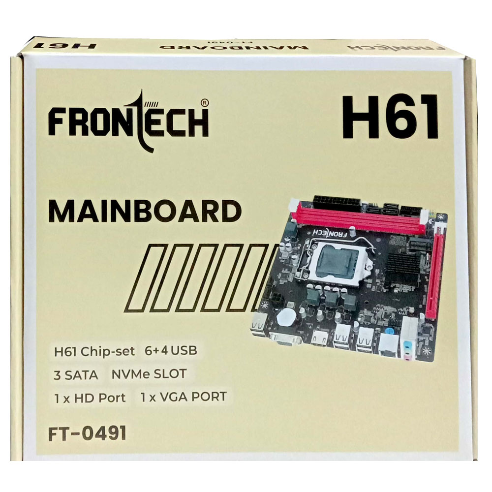Frontech H61 Cpu Support Frontech Motherboard H61 LGA1155 FT