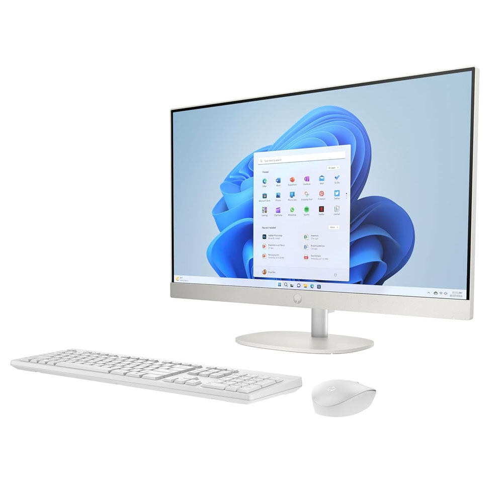 HP All in One Desktop 24-CR0477IN Core i5 13th Gen 8GB Ram 512GB SSD  Windows 11 MSO21 White