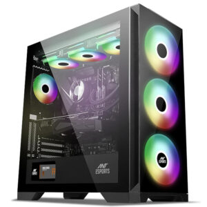 ANT Esports Gaming Cabinet 590TG RGB Black