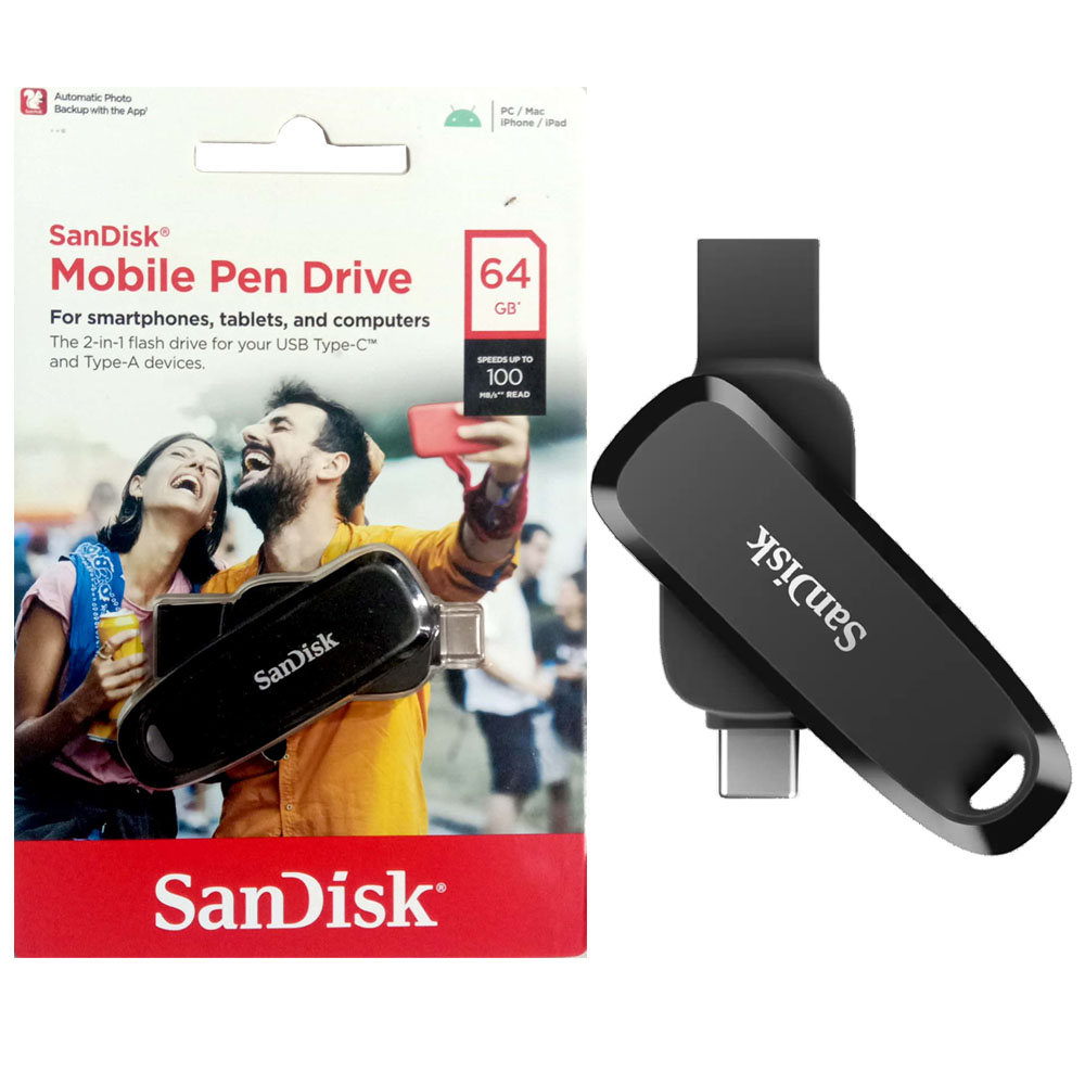 Sandisk Pendrive 64GB USB Type C 100 MB/s
