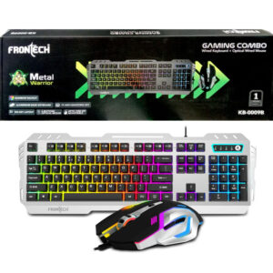 Frontech Wired Keyboard Mouse Combo RGB KB-0009B Black