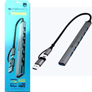 Zebronics USB Hub With USB & Type C Cable 7Port ZEB-700HB 3.0